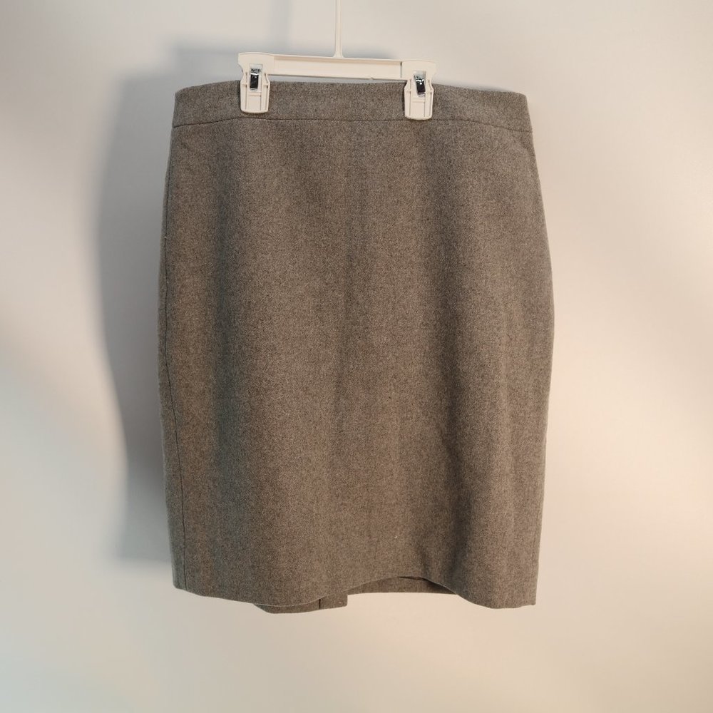 J.Crew Wool Grey The Pencil Skirt size 8